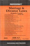 Marriage & Divorce Laws (Family laws) Bare Act - Latest 2025 EDITION Professional's