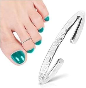 925 Sterling Silver Toe Ring | Open Back Band Ring for Toe | Sterling Silver Hawaiian Adjustable Toering | One Size Fits Most Toes