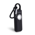Ivation Personal SOS Alarm Keychain | Self-Defense Safety Siren & LED Panic Strobe Light with Carabiner Clip for Women, Children & Seniors | Pocket Size, Loud 125 dB Sound, Air Travel Friendly