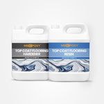 MBEPOXYTop Coat Flooring Resin | 15kg | High Gloss Clear Epoxy Coating for Concrete, Wood & Industrial Surfaces | Durable, Scratch Resistant & UV Stable Finish for Garage, Workshop, Countertop