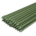 Sekey Garden Stakes 60cm Plant Support Sticks, Plant Stakes Plastic Coated Steel Tube Sturdy Garden Canes for Veagetable and flowers and Tomatoes (Pack 25pcs)