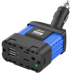 Ampeak 100W Car Power Inverter 4.8A Dual USB Ports AC Outlet 11 Safe Protections Car Converter DC 12V to AC 110V for iPhone, Ipad, Laptop