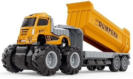 Coelon Dumper Truck Toys Diecast Alloy Construction Truck Toys with Friction Powered Miniature Toy for Kids Boys and Girls Best Gift Truck Toys