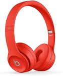 Beats Solo3 Wireless On-Ear Headphones - Apple W1 Headphone Chip, Class 1 Bluetooth, 40 Hours Of Listening Time, Built-in Microphone - Red (Latest Model)