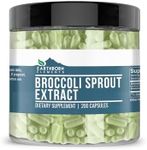 Broccoli Sprout Extract, 200 Capsules, 880 mg per Serving, Pure & Natural Antioxidants with No Stearates or Fillers, Non-GMO & Gluten-Free, Made in USA