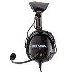 FlyGA KB400A General Aviation Headset - Mono and Stereo Compatibility - Passive Noise Reduction, Noise-Canceling Microphone, Gel Ear Seals, Adjustable Headband & Headset Bag