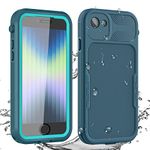 AICase iPhone SE 2020/2022/iPhone 7/8 Waterproof Case,360 Dustproof and Shockproof, IP68 Full Body Protection Fully Sealed Underwater Protective Cove for iPhone 7/8/SE 2020/SE 2022 Blue