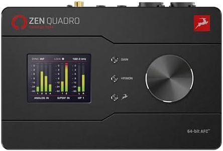 Antelope Audio Zen Quadro Synergy Core Audio Interface — 4-Channel Dual USB-C Bus Powered w/Discrete Preamps, Real-Time DSP+FPGA Effects & Compatibility for Mac, iOS, Android Software — 14x10