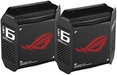 ASUS ROG Rapture GT6 AX10000 Tri-Band WiFi 6 Mesh System – Ideal for gaming, Smart Antenna, Covers up to 5,800 sq ft, Triple-level Game Acceleration, subscription-free Network Security, 2.5G port