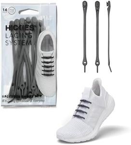 HICKIES 2.0 No Tie Performance Elastic Shoelaces One Size Fits All(14 HICKIES Laces, Works in All Shoes) Black Size: One Size