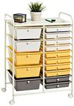 KOTEK 15-Drawer Rolling Storage Car