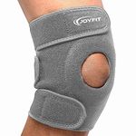 JoyFit Knee Cap - Knee Support with Anti Slip Design, Adjustable, Breathable Neoprene Knee Brace for Arthritis, Pain Relief, Sports Activities Gym Workouts for Men & Women (1 pc)