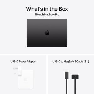 Apple MacBook Pro M4 16.2" Laptop, 24GB RAM, 512GB SSD – Space Black
