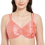 Wacoal Women’s Awareness| Non Padded | Wired |Full Cup| Comfort Strap |Everyday Wear | Plus Size | Full Support Bra - Pink(36DD)