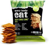 Every Body Eat Snack Thins, Gluten & Dairy Free, Vegan, School Safe Lunch Snacks, Fiery Chile Lime (20 Single Serve Bags, 1.1oz)