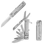 HONZIN Multitool 13 in 1 Camping Gear, Stainless Steel Foldable Multi Tool with Upgraded Scissors Saw Ruler Screwdrivers Bottle Opener, EDC Pocket Multitools for Outdoor, Gifts for Men