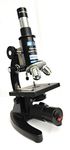 GLAB India COMPUND Student Microscope White with LED LAMP ISO 10 Prepared Slide