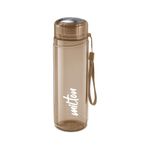 MILTON Hector 1000 Water Bottle, 1 Litre, Reusable Plastic Fridge Bottle, BPA Free and Leak Proof Bottles for Travel, Work, Pack of 1, Brown