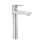 Hindware Italian Collection F400005CP Fluid Pillar Type Water Tap - Tall, Wash Basin Tap, Brass with Chrome Finish