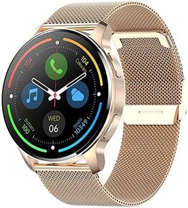 Montre Connectée Femme Repondre Appel avec Résolution Ronde 360*360 Étanche IP67 Fréquence Cardiaque SpO2 Tensiomètre 20 Modes de Sport Rappel de Notification APP Compatible avec iPhone Android