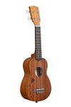 Kala KA-15S-H2 Satin Soprano Ukulele with Hawiian Islands Laser Etching and Tattoo Band