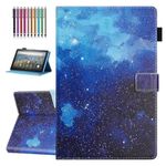 All-New Amazon Fire HD 8 & 8 Plus Case (12th/10th Generation, 2022/2020 Release), Not Suitable for 7th/8th/9th Fire 8, Premium PU Leather Stand Cover with Smart Auto Wake/Sleep, Starry Sky