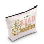 LEVLO Psychology Awareness Cosmetic Make Up Bag Psychologist Gift I Don't Read Minds I Heal Them Make Up Zipper Bag For Psychology Student Graduation, I Don't Read Minds