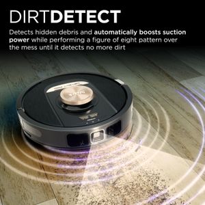 Shark PowerDetect Robot Vacuum – Black, Smart Sensor Cleaning