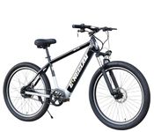 Neelam E Static Unisex Electric Bicycle 26T High Tensile Steel Frame|Disk Brake|INBUILT Battery 36V-250W|7.8AH|Supension Fork | Battery Indication Display| 30KM Range Color-Black/Grey