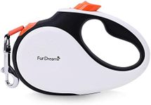 FurDreams Nylon Dog Lead - 5m (50kg/110lbs), Retractable Dog Lead with Lock Button, Heavy Duty Extendable Dog Lead, Anti-Tangle Dog Leash with Comfortable Handle, Multiple Colours & Sizes upto 50kg