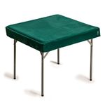 Yellow Mountain Imports Professional Grade Green Square Table Cover - Perfect for Card Games, Mahjong, Dominos, Board Games, and Dice Games - 88.5 x 88.5 centimeters (Table Cover Only)