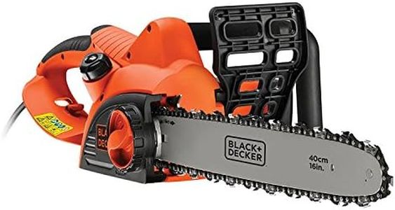 BLACK+DECKER Corded Chainsaw 2000 W 40 cm with Anti Vibration System and Chain Brake System CS2040-GB