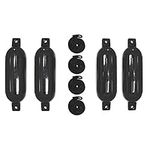 Extreme Max 3006.7384 BoatTector Fender Value 4-Pack - 6.5" x 22”, Black