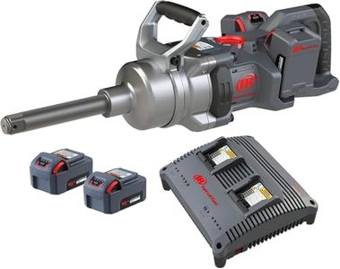 Ingersoll Rand 20V Battery Impact Wrench, 1 Inch, 4000 Nm Torque, Long Anvil Kit with 4 Batteries & Dual Charger, UK Plug