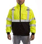 Tingley J26002.5X Job Sight High-Visibility Bomber Jacket, 5X-Large, Hi/Vis Yellow