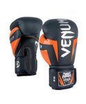 Venum Elite Boxing Gloves - Navy/Silver/Orange