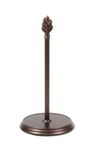 Spectrum Diversified Leaf Cast Iron Dispenser, Nature-Inspired Kitchen Countertop Paper Towel Holder, Holds Both Standard & Jumbo Rolls, Bronze