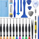 Warmstor 20 Pieces Most Complete Premium Opening Pry Tool Screwdriver Set Repair Kit for Apple iPhone 4 / 4S / 5 / 5C / 5S / 6 / 6 Plus (GSM/CDMA) / 6S / iPad 4 / 3 / 2 / Mini, iPods and more