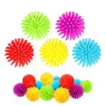 25 Pack Spiky Stress Ball Mini Porcupine Balls Toy Soft Fidget Sensory Balls Toy Multi Color Mini Balls Spiky Hedge Balls for Teens and Adults Birthday Party Favors, 1.18 Inches