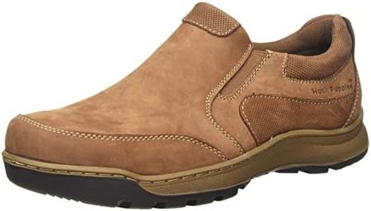 Hush Puppies Men's Loafers, Tan Nubuck, 7