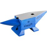 Mophorn Horn Anvil 22LBS 10KG, Weight Steel Anvil Blacksmith 360mm Length Blacksmith Anvil, Portable Rugged Cast Iron Anvil Blacksmith Anvil Stable Workbench Blacksmith Forge Anvil Tool, Blue