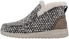 Hey Dude Women's Denny Stone Grey Size 10 | Women’s Shoes | Women’s Casual Boots | Comfortable & Light-Weight