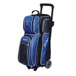 KR Strikeforce Royal Flush Triple Roller Bowling Bag (Blue)