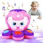 Baby Toys 6 Months Plus, Musical Octopus Light Up Crawling Toys for Baby Toys 6 to 12 18 Months, Baby Girl Toys Learning Fine Motor Skills for 1 Year Old Sound Toys Chirstmas Birthday Present