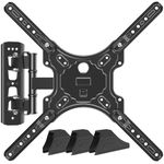 MOUNTUP Full Motion TV Wall Mount for Most 26-60 Inch TVs, Max VESA 400x400mm Wall Mount TV Bracket with Swivel Tilting Extension Level Adjustment for LED LCD Flat Curved TVs Up to 77 LBS, MU0018