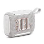 JBL Go 5 - Ultra-Portable Waterproof & Drop-Proof Speaker with JBL Legendary Sound & Ambient Edge Lighting, AirTouch Instant Stereo Pairing or Link Multiple Compatible Speakers via Auracast™ (White)