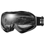 OutdoorMaster OTG Ski Goggles - Over Glasses Ski/Snowboard Goggles for Men, Women & Youth - 100% UV Protection (VLT 47%)