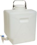 Nalgene DS2327-0050 FLPE 20L Rectangular Fluorinated Carboy, with Spigot