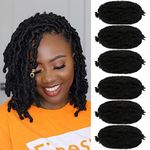 10 Inch Bob Marley Hair for Kids 6 Packs Pre-Separated Marley Hair for Faux Locs Springy Afro Twist Crochet Braids Marley Twist Braiding Hair for Women