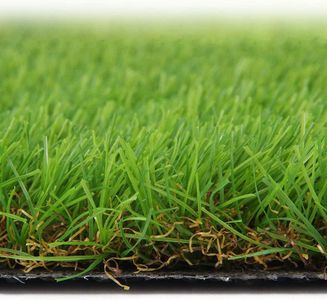 Meadowland Collection Indoor and Outdoor Green Artificial Grass Turf Area Rug Green Artificial Grass with Rubber Backed (5 X 19 Feet, 35 Millimetre)